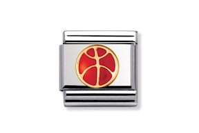 Basketball Composable steel gold and enamel Nomination
