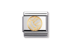 Volleyball Composable steel gold and enamel Nomination