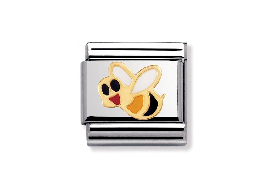 Bee Composable steel gold and enamel Nomination