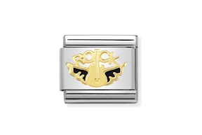 Rock Angel Composable steel gold and enamel Nomination