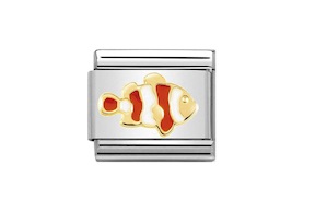 Clownfish Composable steel gold and enamel Nomination