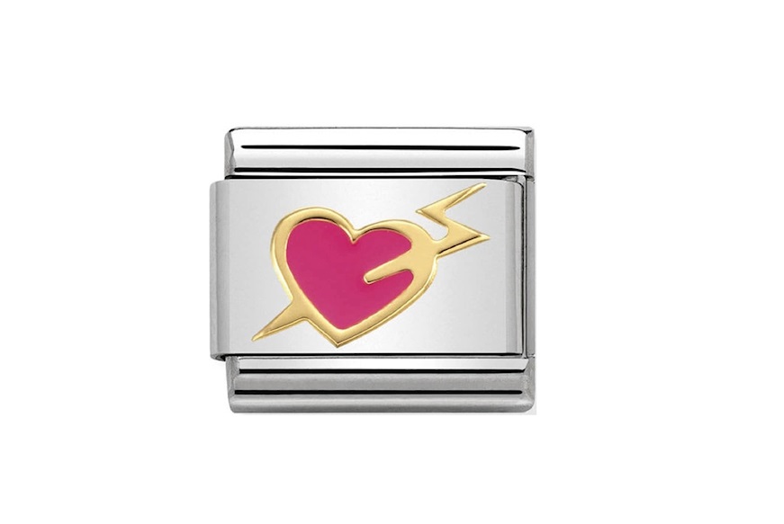 Fuchsia Heart with Lighting Composable steel Nomination