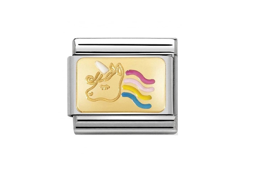 Unicorn Composable steel gold and enamel Nomination