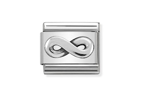 Infinito Composable acciaio e argento Nomination