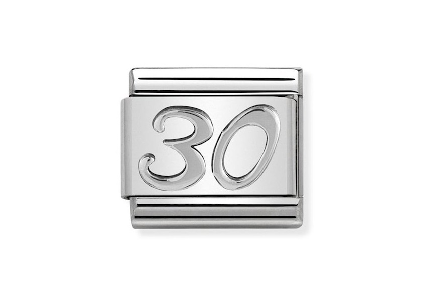Numero 30 Composable acciaio e argento Nomination