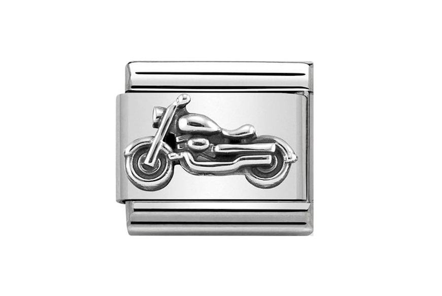 Moto Vintage Composable acciaio e argento Nomination
