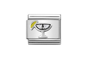 Cocktail Composable steel silver and zircons Nomination