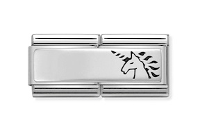 Unicorno Composable acciaio e argento Nomination