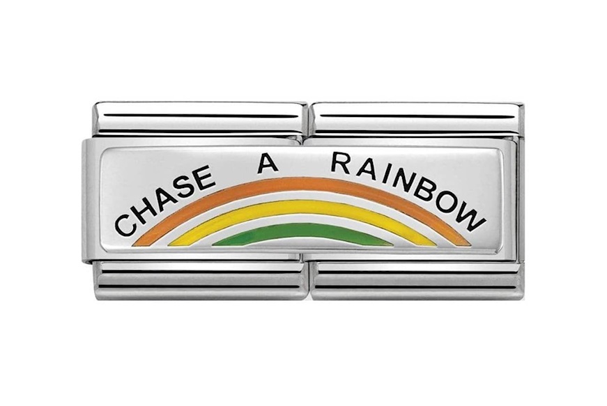 Chase a Rainbow Composable acciaio e argento Nomination