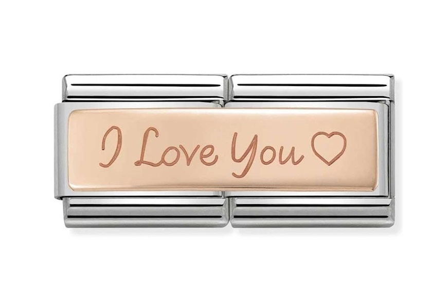 I Love You Composable acciaio e oro rosa Nomination