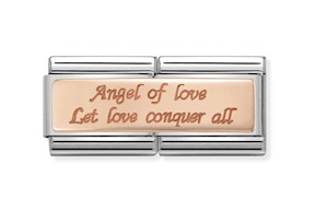 Angel of Love Composable acciaio e oro rosa