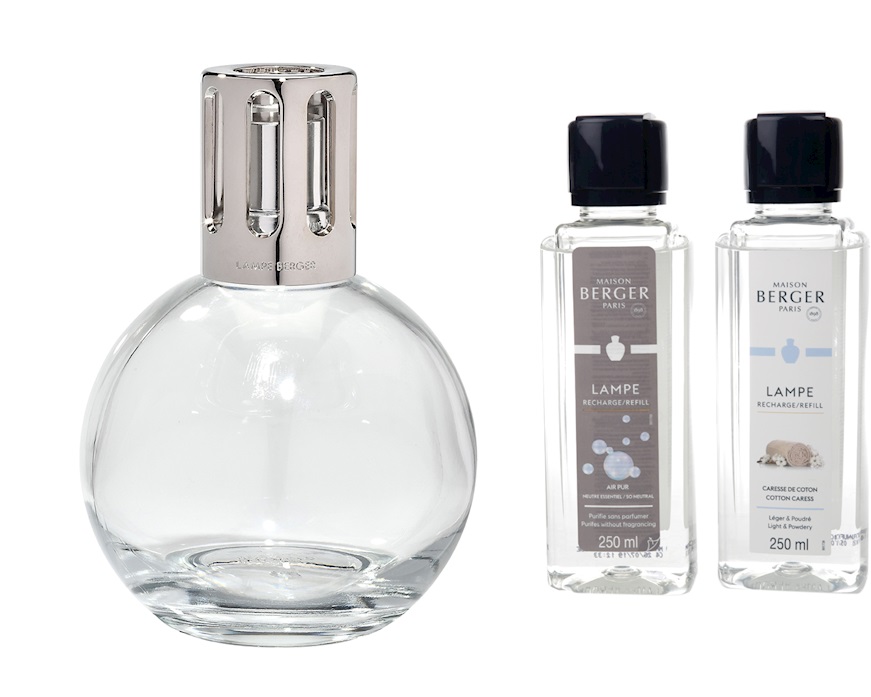 Gift pack lamp L'Essentielle Ronde with 2 refills Maison Berger Paris