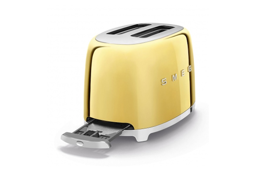 Toaster 2 slices gold Smeg