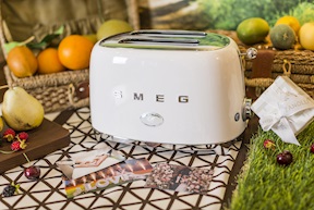Toaster 2 slices white Smeg