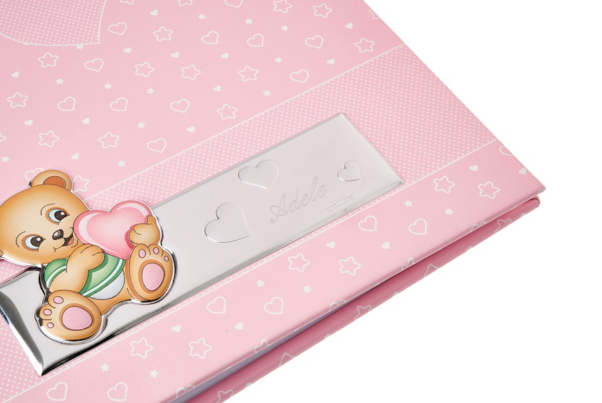 Photo album Teddy Bear with Heart pink Selezione Zanolli