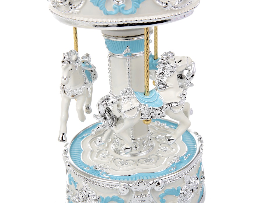 Carillon Giostra dei cavalli celeste Selezione Zanolli