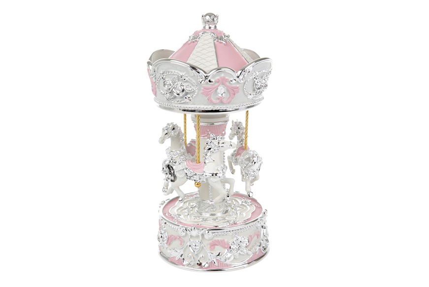 Carillon Giostra dei Cavalli rosa Selezione Zanolli