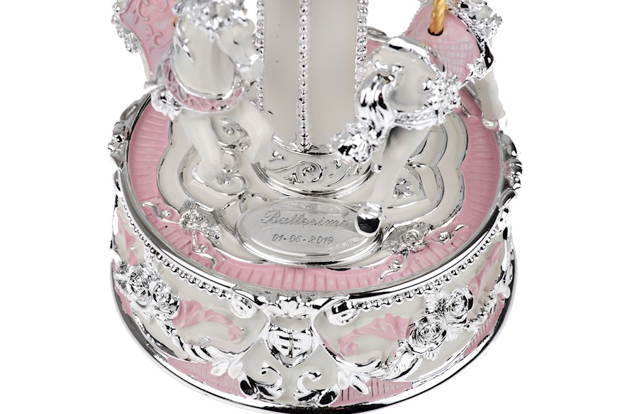 Carillon Giostra dei Cavalli rosa Selezione Zanolli