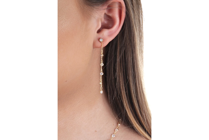 Orecchini argento con zirconi Selezione Zanolli