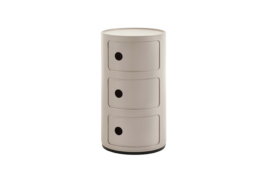 Drawer Componibile Bio three elements cream Kartell