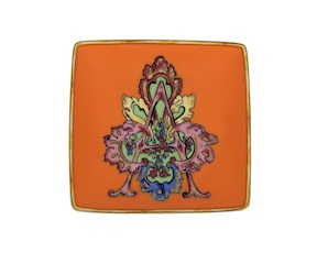 Piattino Alphabet porcellana lettera A Versace