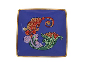 Piattino Alphabet porcellana lettera G Versace