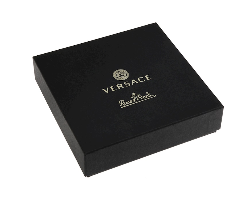 Piattino Alphabet porcellana lettera P Versace