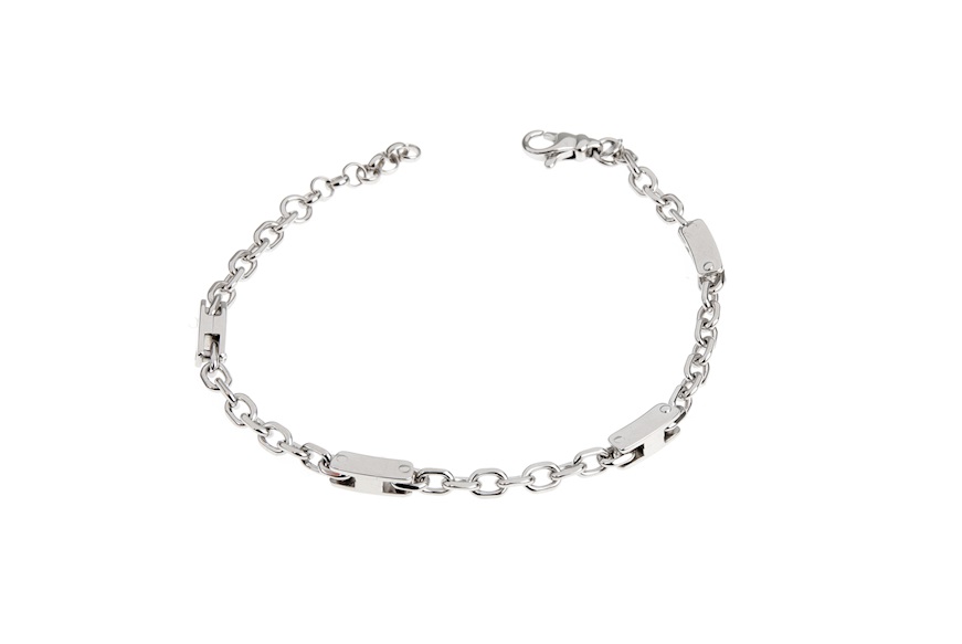 Bracelet silver chain and 4 segments Selezione Zanolli