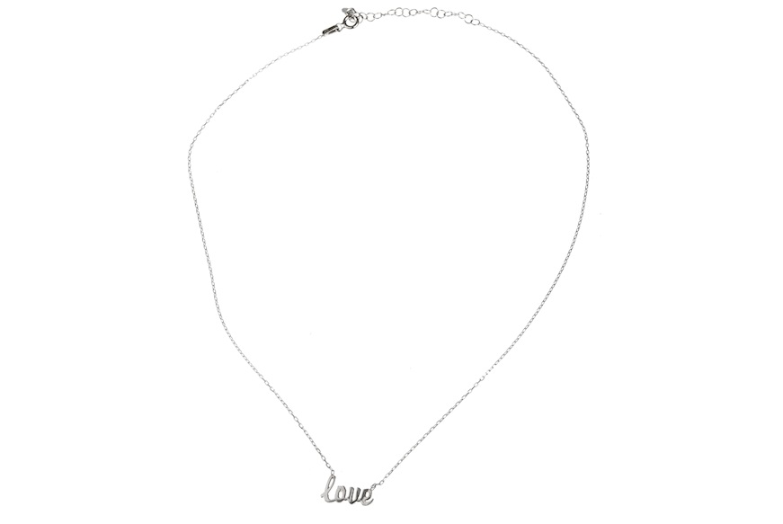 Collana argento love centrale Selezione Zanolli