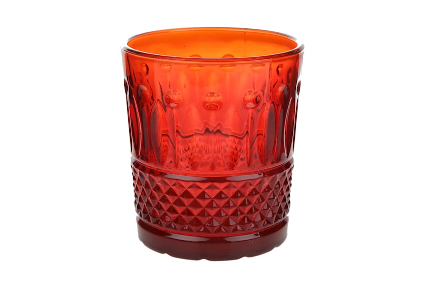 Water glass Barocco red Onlylux