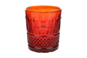 Water glass Barocco red Onlylux