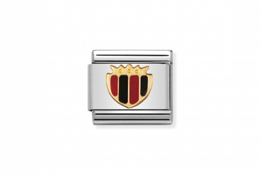 Black Red Shield Composable steel gold and enamel Nomination