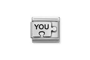 Puzzle You Composable acciaio e argento Nomination