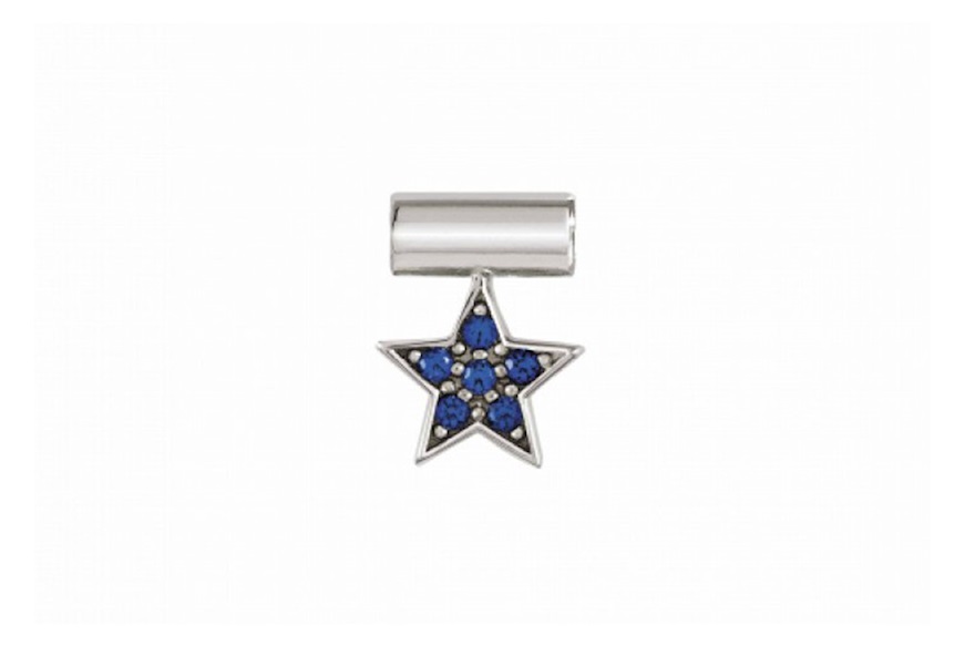 Charm SeiMia silver blue star and stones Nomination