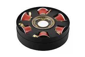Espresso cups set Medusa porcelain with saucer 6 pieces Versace