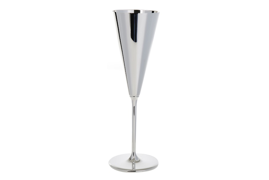 Flute Manhattan silver plated Selezione Zanolli