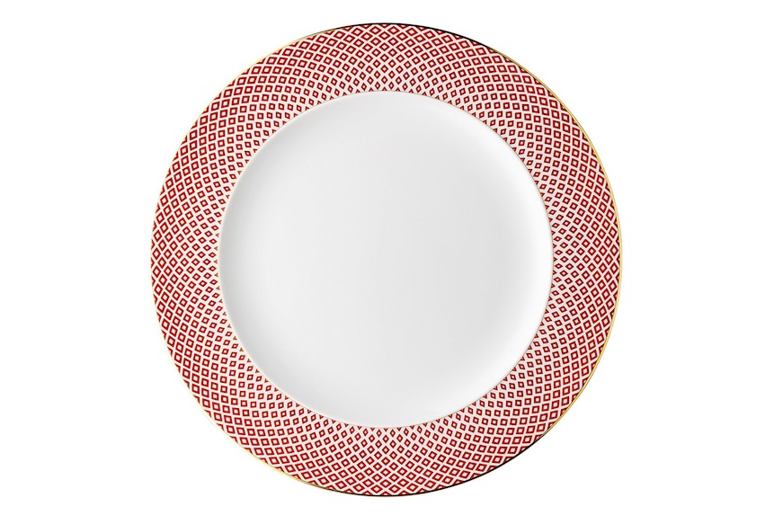 Dinner plate Francis Carreau porcelain red Rosenthal