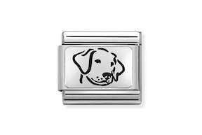 Cane Composable acciaio e argento Nomination