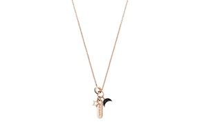 Collana Easy Chic argento piastrina best friend con zirconi Nomination