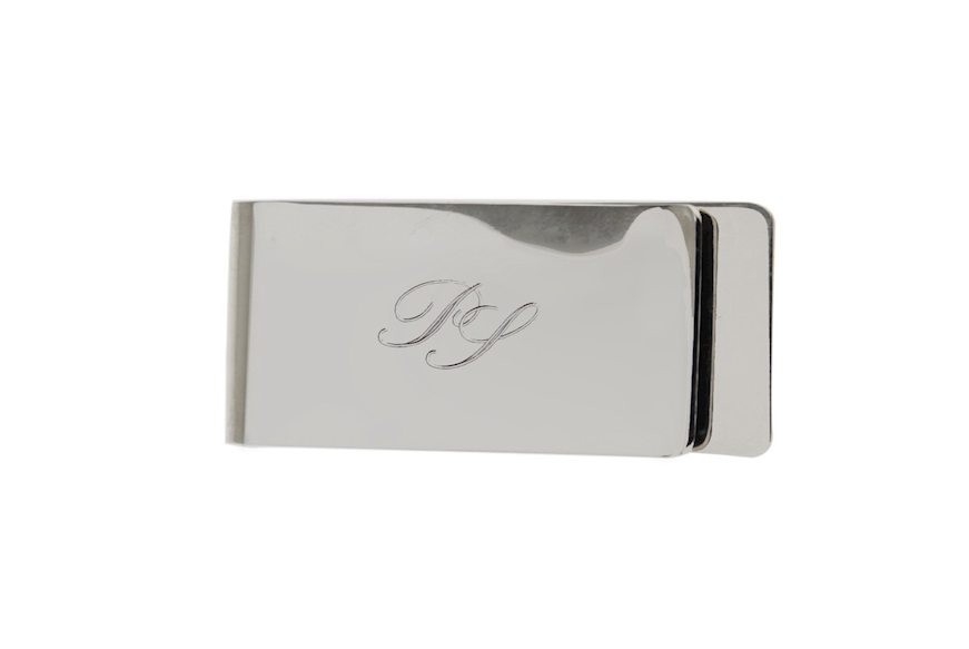 Money clip silver rectangular engraved Selezione Zanolli