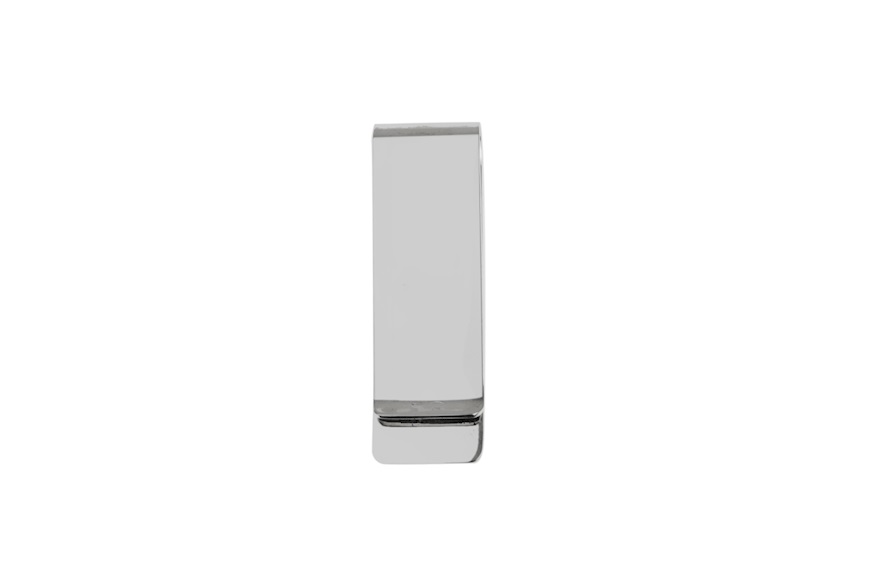 Money clip silver rectangular engraved Selezione Zanolli
