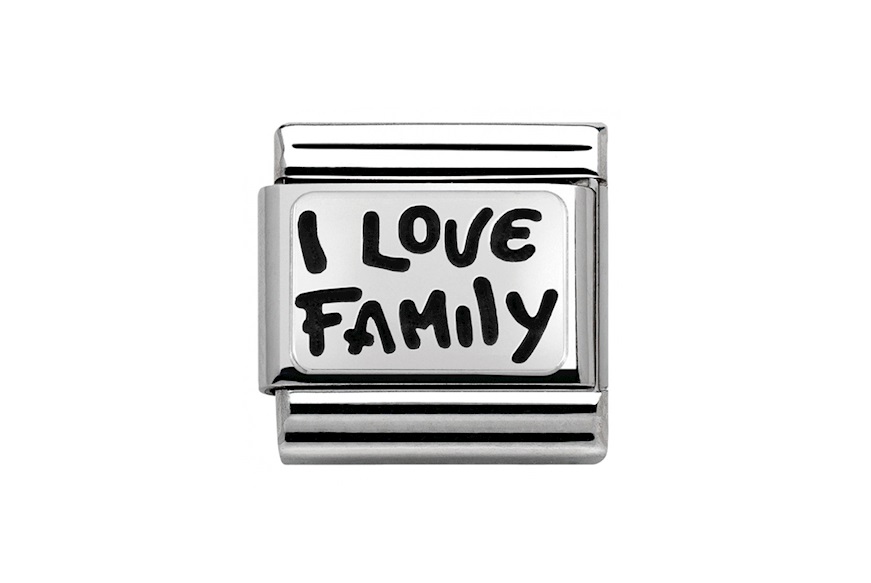 Bracelet Composable steel I love family Nomination