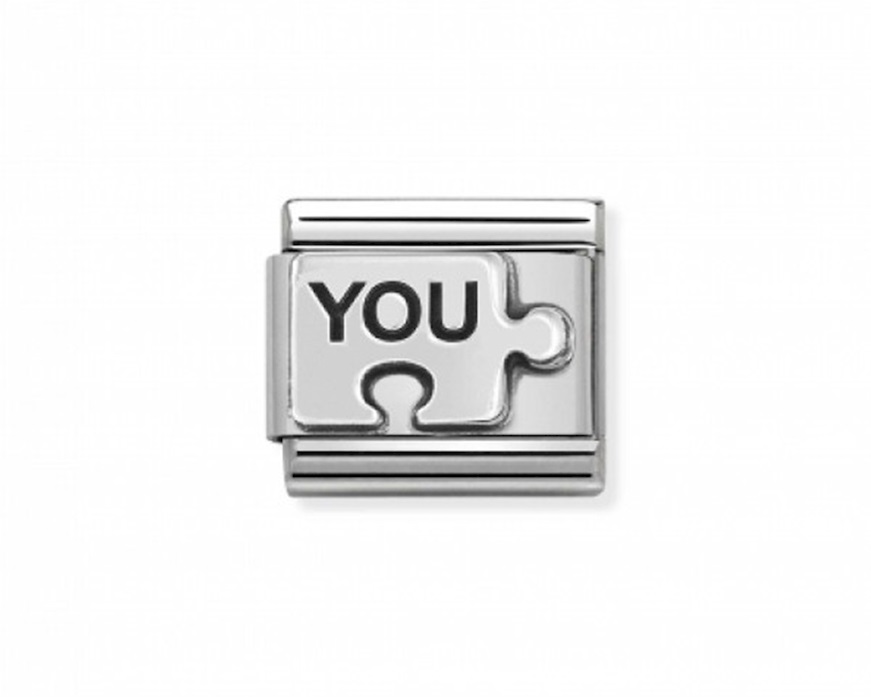 Coppia di bracciali Composable acciaio uno a me uno a te you and me Nomination