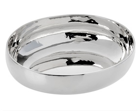 Oval bowl silver in Cardinal style Selezione Zanolli