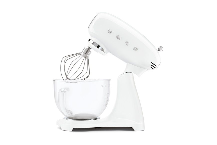 Stand mixer Full Color white with glass bowl Smeg