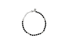 Bracciale Instinct acciaio e ematite nera