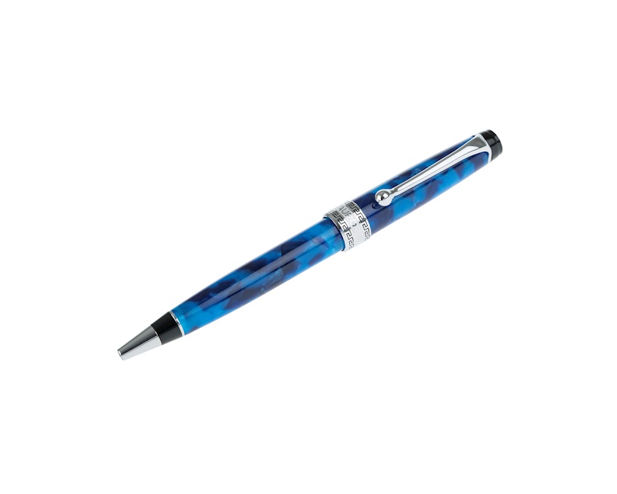 Penna a sfera Optima Auroloide screziata blu Aurora