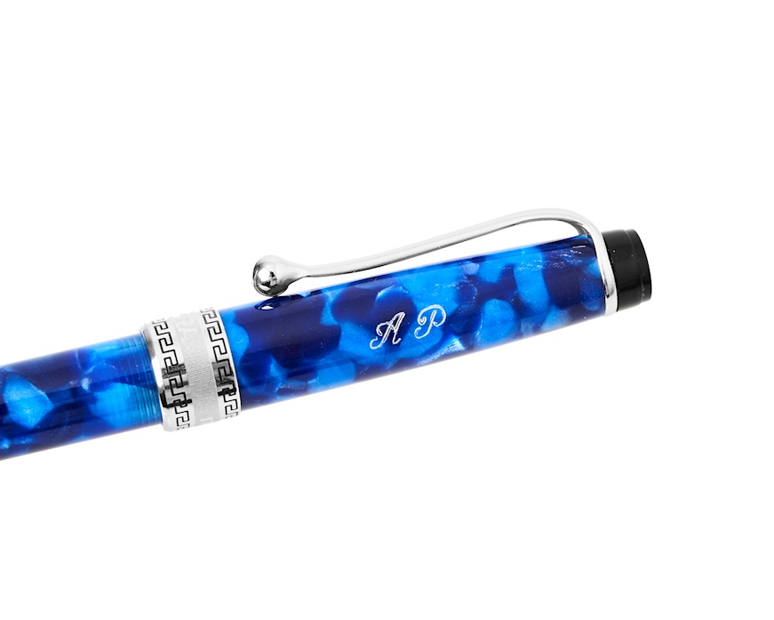 Penna a sfera Optima Auroloide screziata blu Aurora