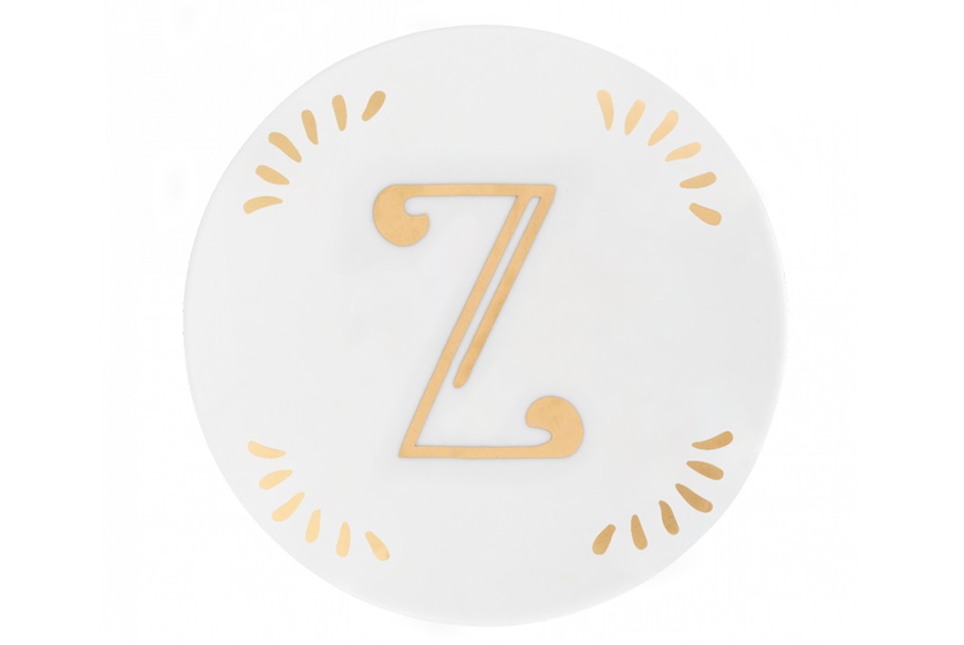 Little plate Lettering porcelain letter Z Bitossi home