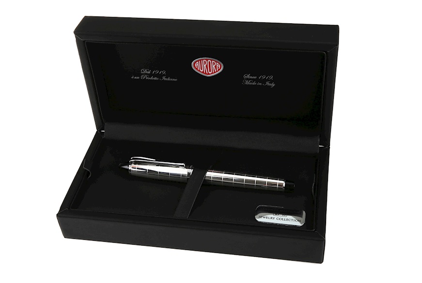 Fountain pen Ipsilon Rigorosa silver Special edition Aurora